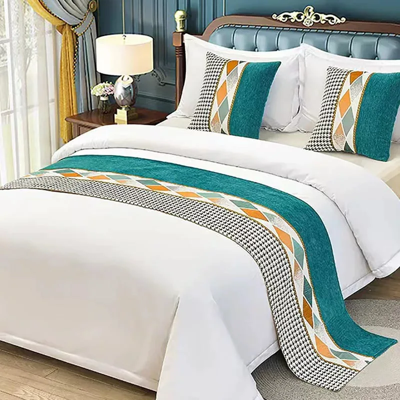 Bed flag bed end towel Hotel Luxury family room network red light luxury