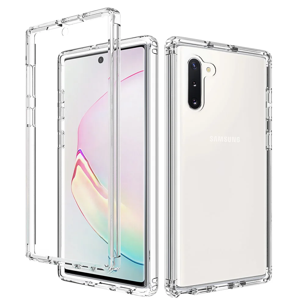 Shockproof Rugged Protection Case Transparent Soft TPU Protective Cover For Samsung Galaxy Note 10 Plus