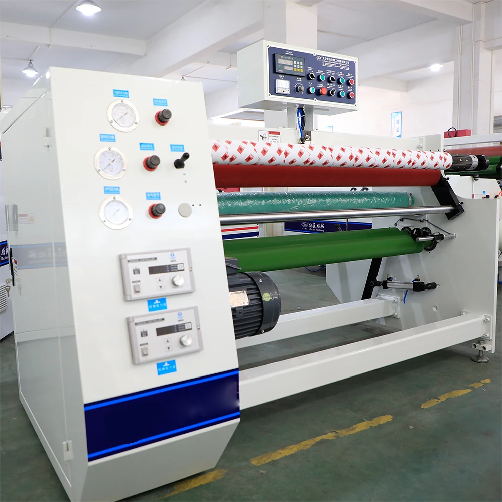 Hot sale automatic adhesive sealing tape rewinding machinery aluminum foil tape rewind machine