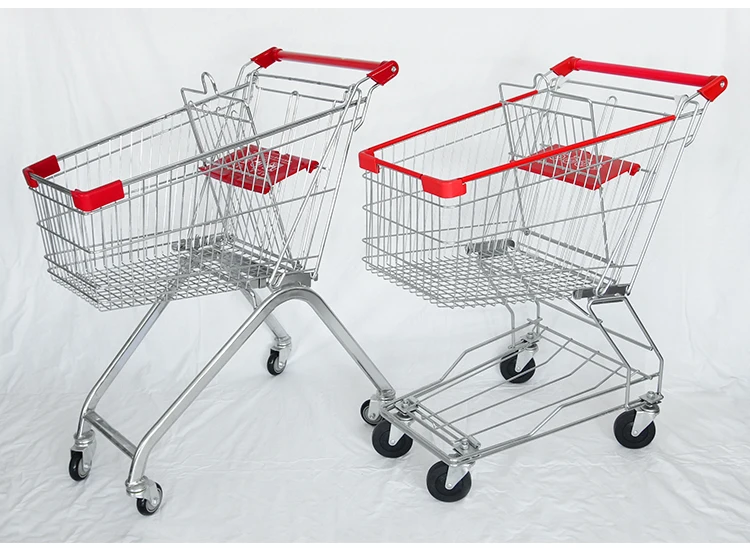 Chrome Plated Portable and Foldable RD-60A Plastic Grocery Shopping Trolley 450mm & 750mm Options 10pcs Offer