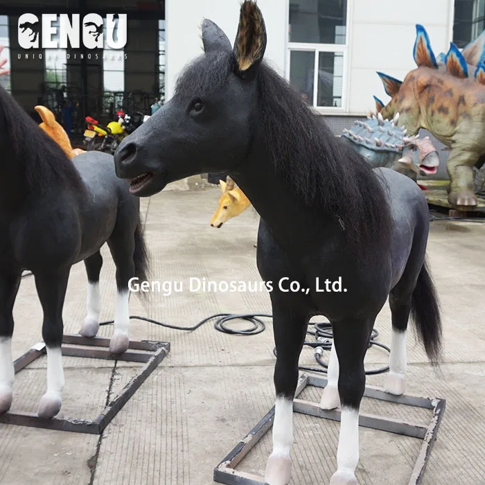 Theme park decoration high simulation life size horse for sale