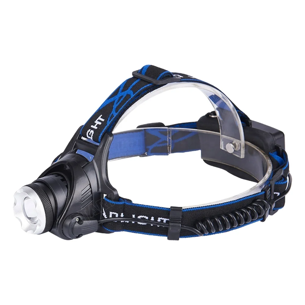 Starynite 3 режима алюминиевая головка перезаряжаемый зум налобный фонарь из водонепроницаемого материала с Синей