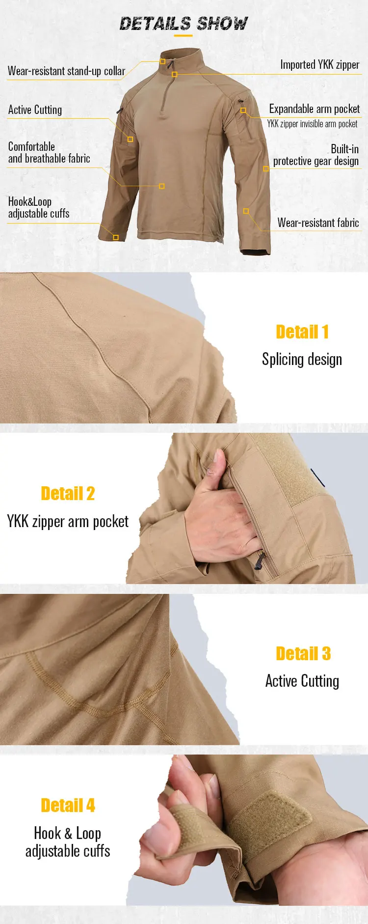 NEW Portable Teflon-Coated Waterproof Tactical Clothing Set Assault Pant and Jacket with Training Shirt for Uniforms