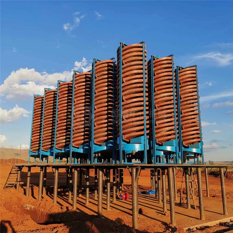 Good Service Beneficiation Plant Fiberglass Coal Spiral Separator BLL1500/1200/900/600 Spiral Chute For Separation Gold Mining