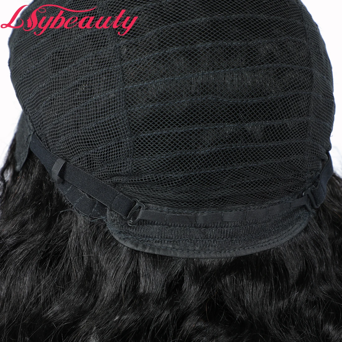 Lsy Beauty Ocean Deep Wave Human Hair Wigs For Sales My First Wig Natural Black 1B Color Affordable Luvme Hair Wigs For Women