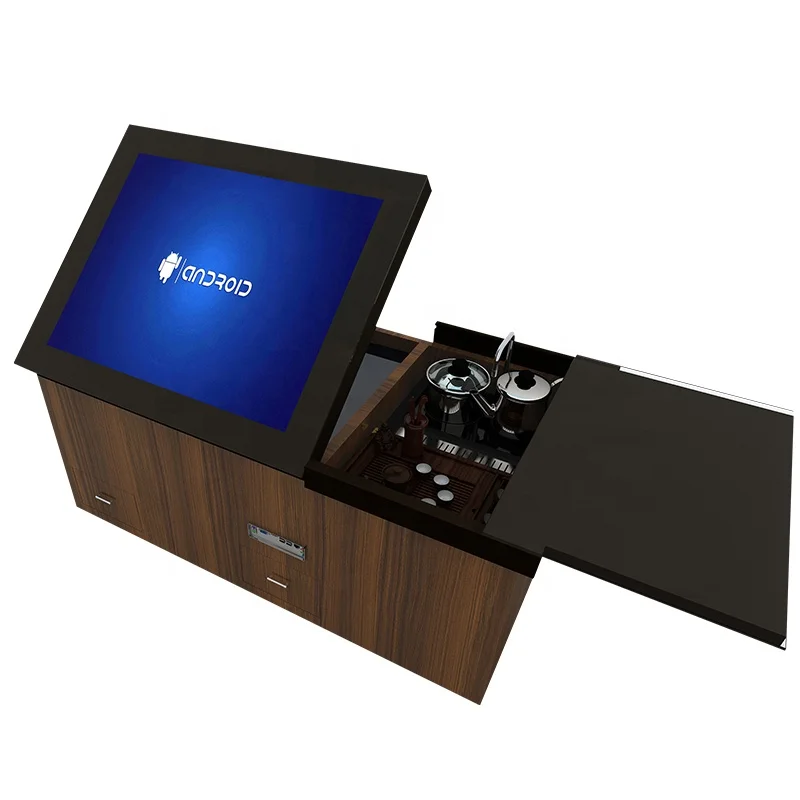 
China factory 32 inch interactive touch screen coffee table 1920*1080 multi touch table restaurants home smart table 