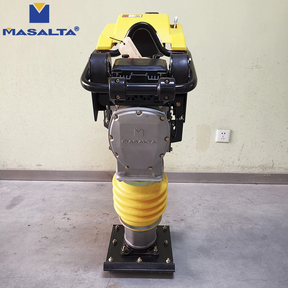 Masalta Honda GX R120 Gasoline Engine Jumping Vibrator Rammer Machine High Quality Vibrating Compactor Tamping Rammer
