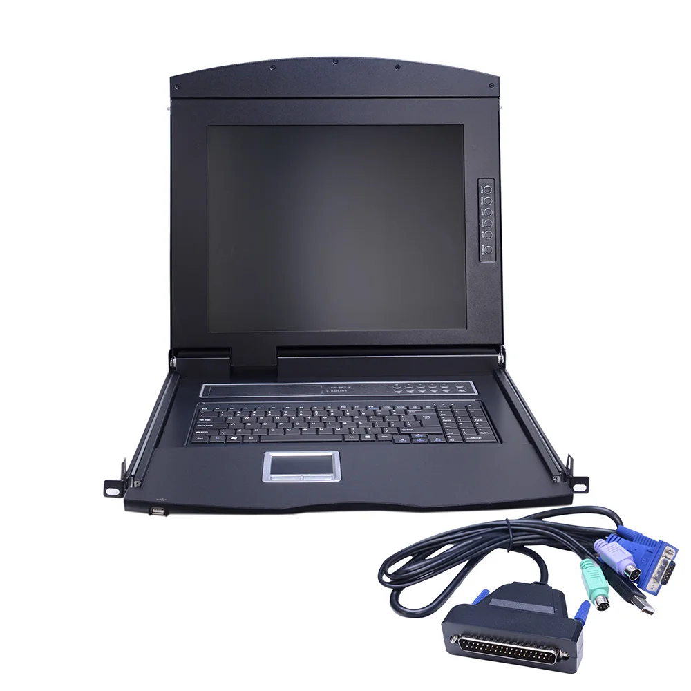 Fast Delivery Time 12V Input Power Single Port Touch Screen Type 17inch KVM Console Switch