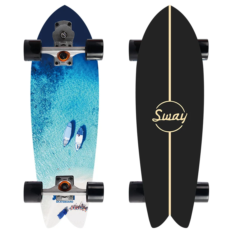  Новый дизайн 32 дюймов S7 грузовик Канада клен Surfskate оптовая продажа рыбы для серфинга катания на