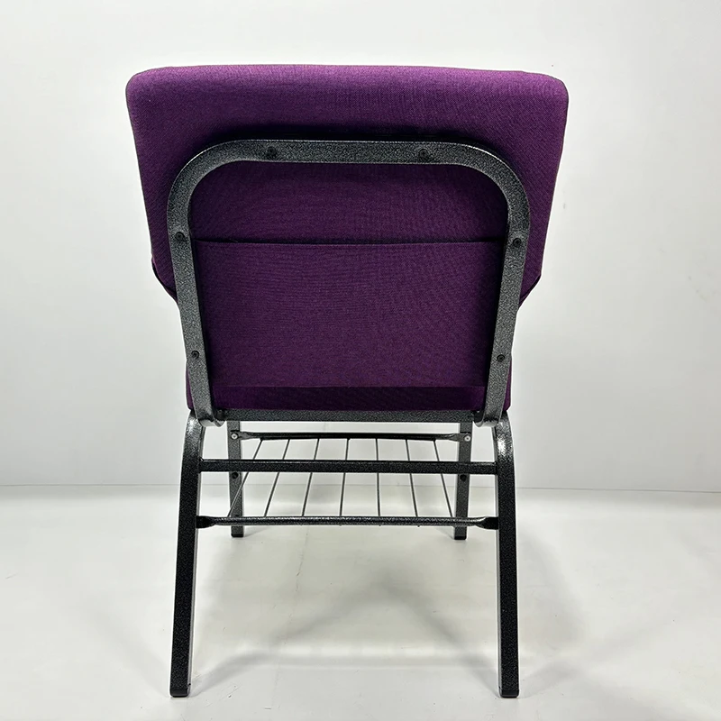 Factory Wholesale Padded Customized Metal Church Chairs Wholesale For Auditorium