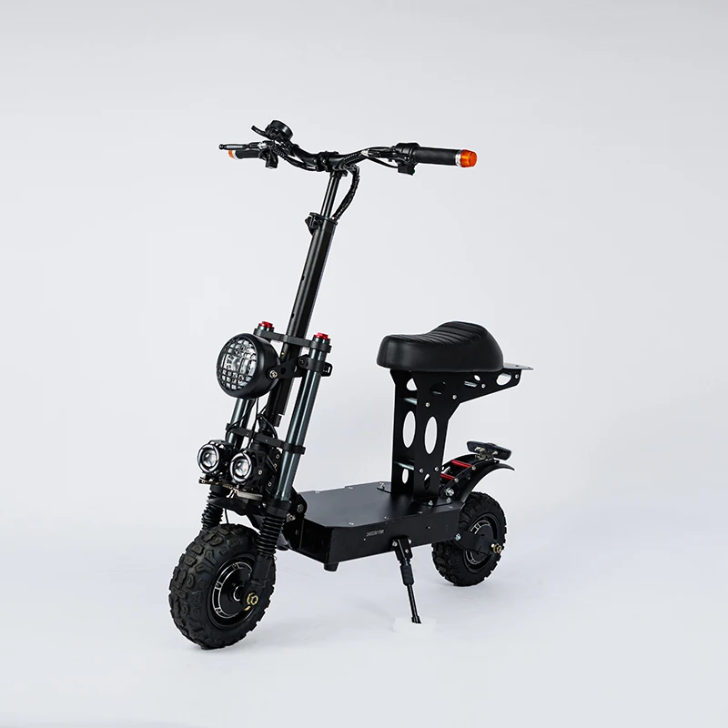 Dual Drive 5600W Off-Road Electric Folding Scooter with 60V20AH Endurance Battery Bluetooth Smart Type Two Wheels