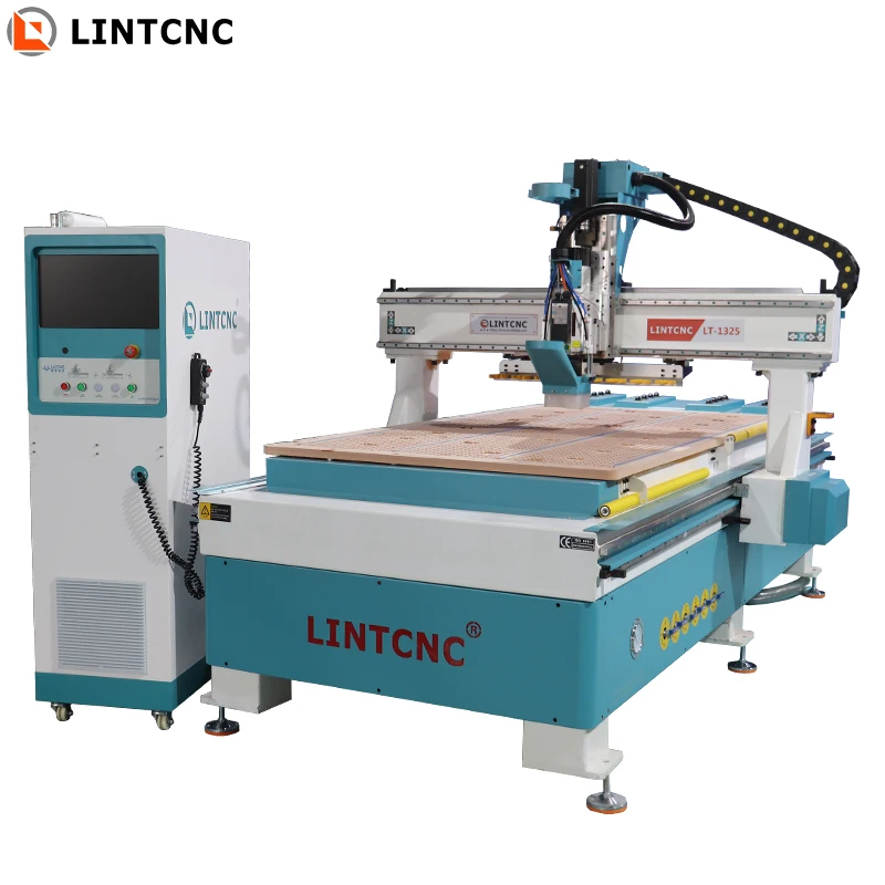 High Configuration 1300*2500mm  tool changer ATC cnc nesting machine  router machine for plywood mdf cutting milling engraving