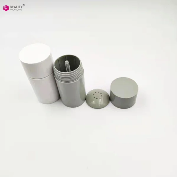 50g 1.76oz 60g 2.12oz ABS AS Top Filling White Twist Up Gel Cream Deodorant Stick Tube Body Deodorant Container with Sifter Lids