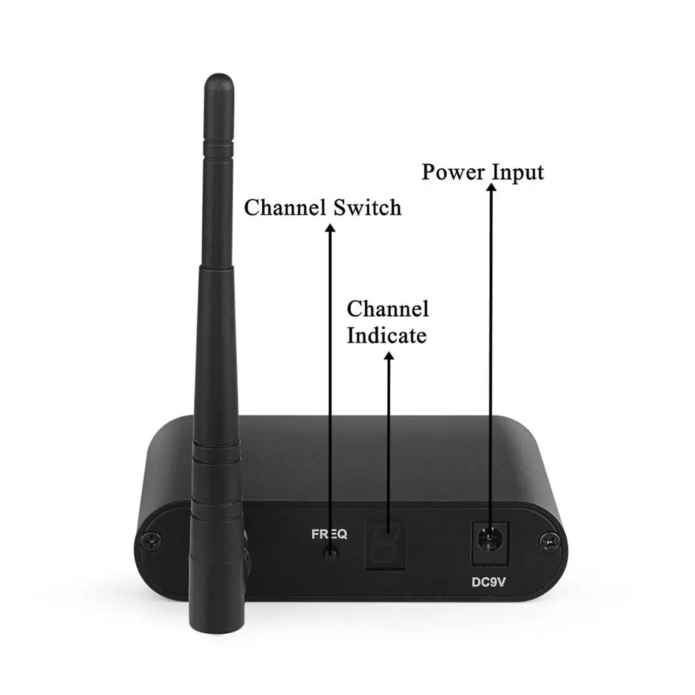 5 Channels HIFI RF Transmitter for Silent Disco Headphones with Microphone
