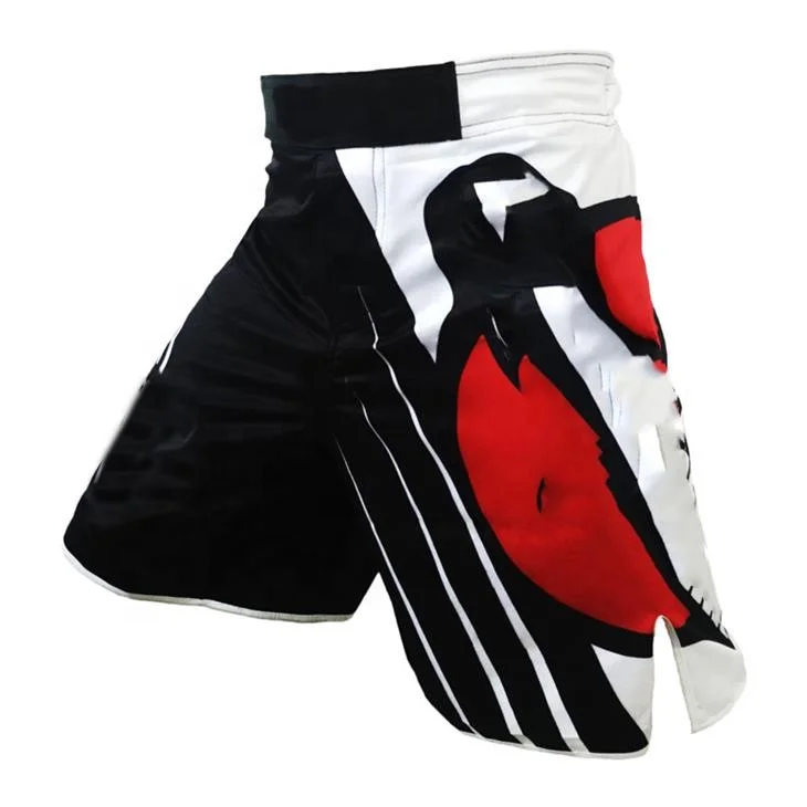 Full sublimation 100% polyester pattern compression fight sprawl custom mma shorts
