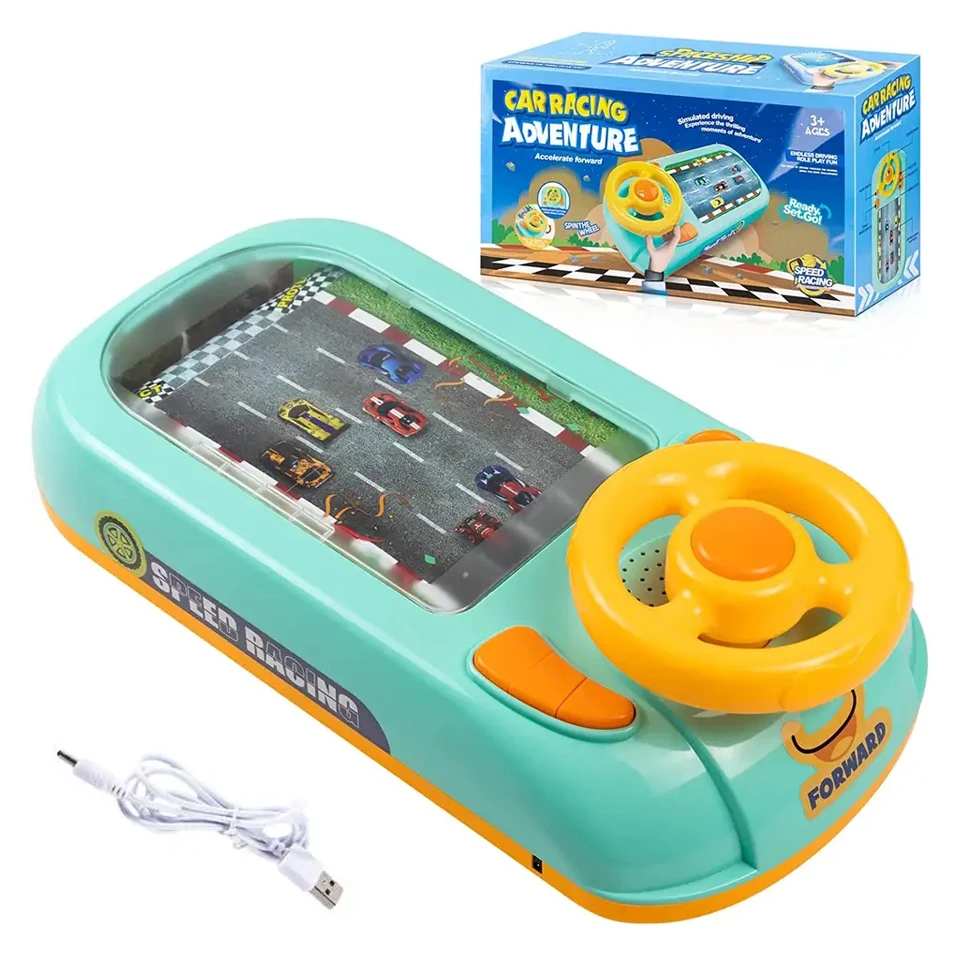 kids car racing adventure musical steering wheel toys simulation driving race car games car driving simulator toy