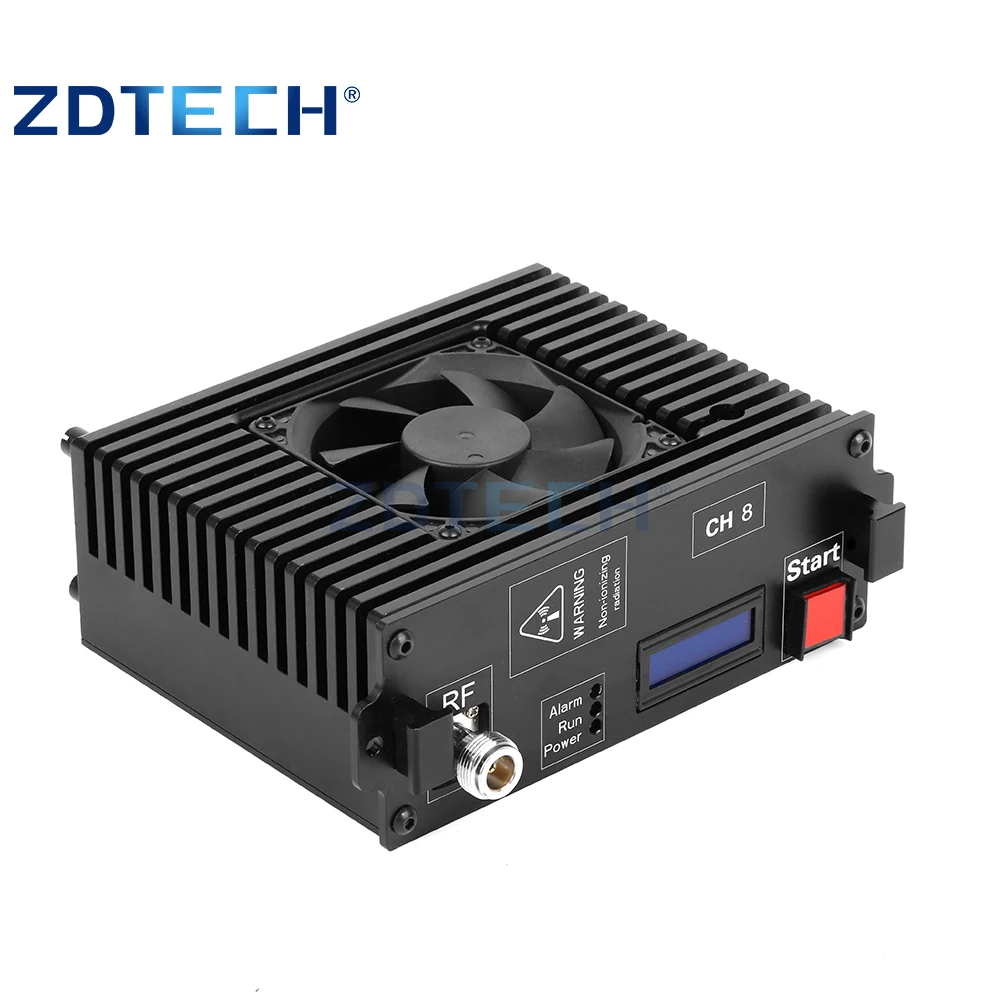 20-6000MHz 100W power amplifier module  DDS Signal function generator with heat sink for UAV jammer
