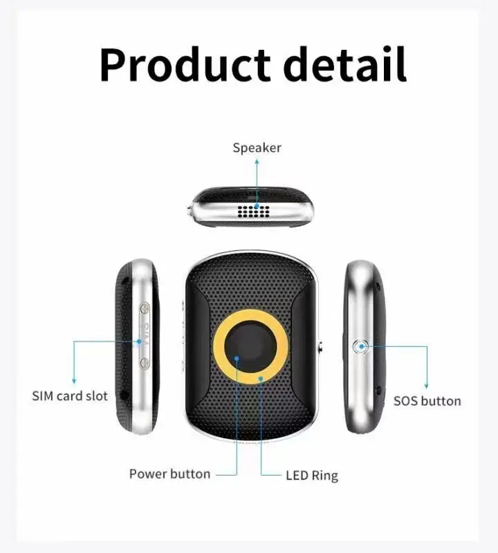 Two Way Communication Mobile Phone Equipment Spy Mini GPS Tracking Device Tracker Real Time Tracker for Kids