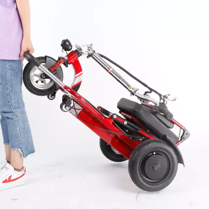 
cheapest Lightweight mobility scooter foldable three-wheeled electric scooter 