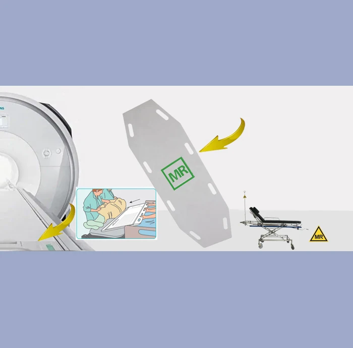 MRI Patient Transfer Board for MRI room use/ MR conditional to 1.5T, 3.0T and 7.0T