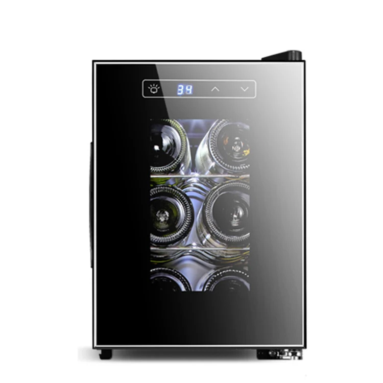 6 Bottle Portable Thermostatic Wine Cabinet Air Cooling Fridge Wine
