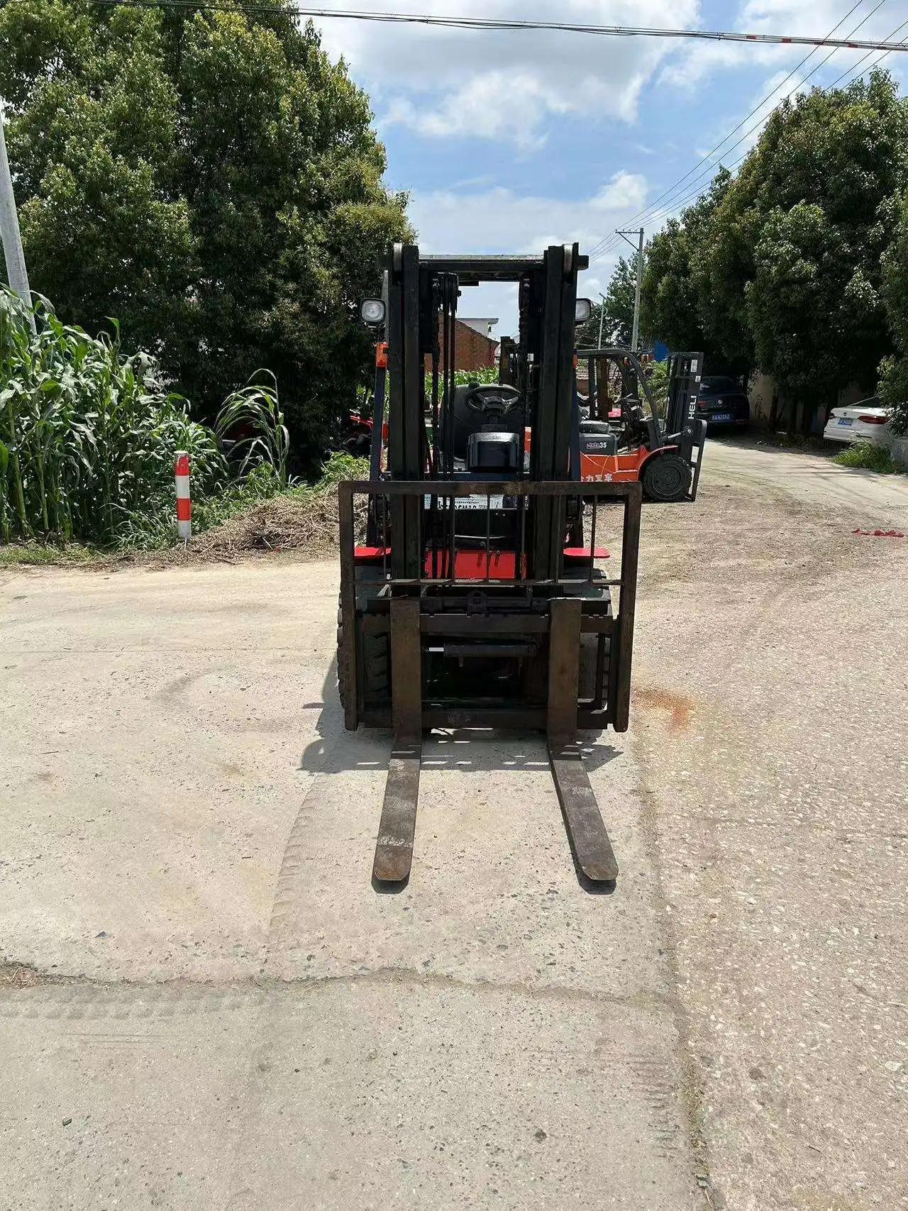 Chinese top brand HANGCHA Secondhand HANGCHA A35Z Forklift Truck 3.5 Ton high efficient 2 forks Mining Machinery