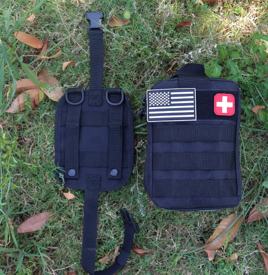 215 PCS Tactical first aid kit bag camping&hiking survival kit with emergency bandage