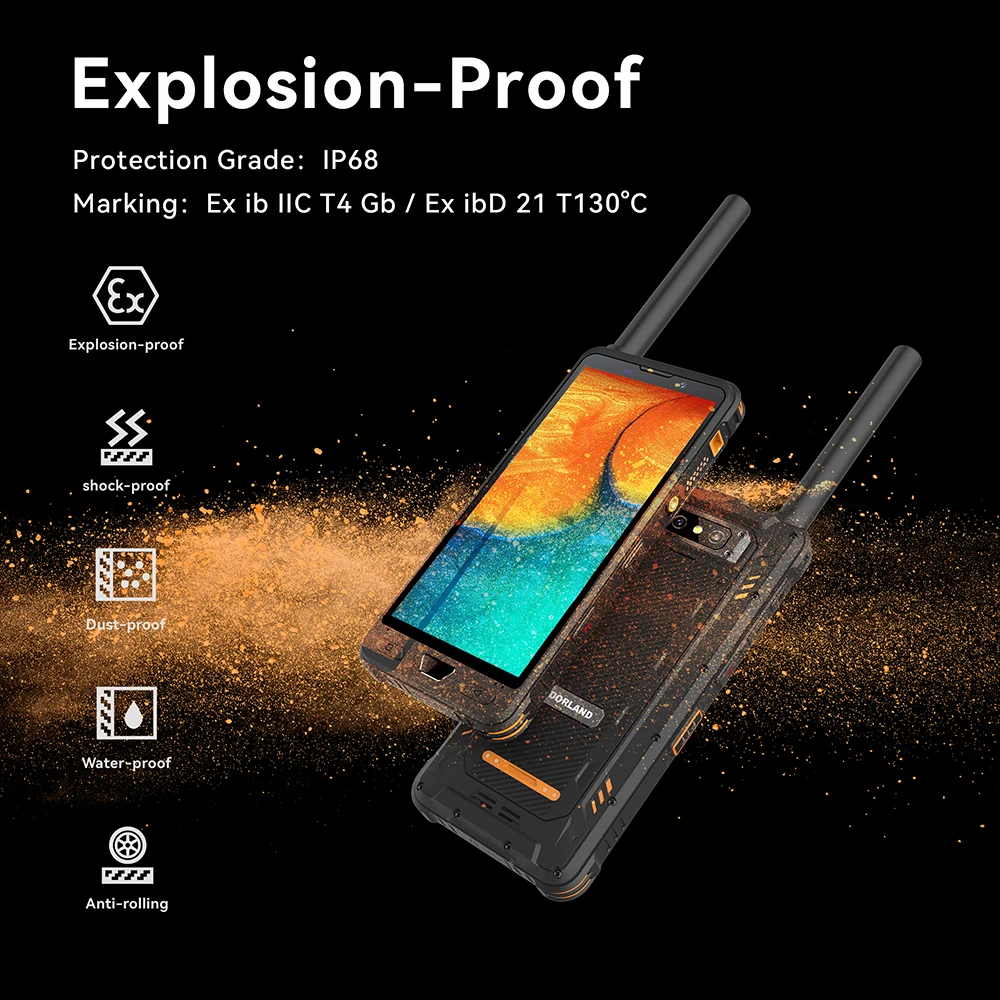 New Arrival 6 Inch Screen 8000mAh Battery None 5g Rugged Phone DMR satellite handheld terminal 5G+DMR smartphone