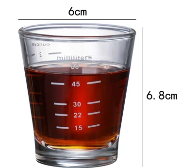 High Borosilicate Glass Measuring Cup Set-V-Shaped Spout Glass Measuring Beaker for Kitchen or Restaurant, Easy to Read