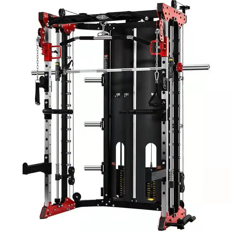 
Cheap Multi Station Gym Crossover Machine Gym Squat Rack Smith Machine 