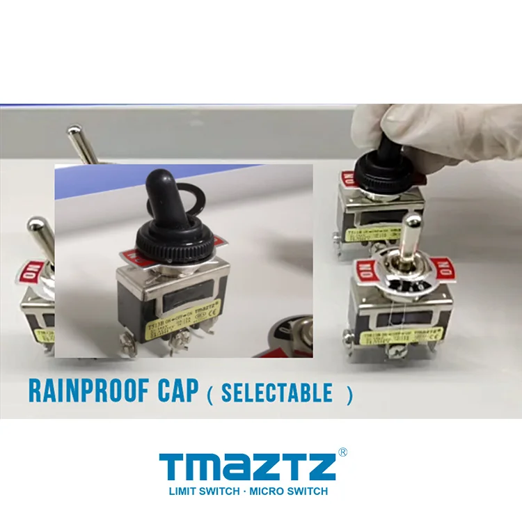 DPDT 6P ON-OFF-ON 15A miniature toggle switch 1322 T523B (Spring return model selectable)