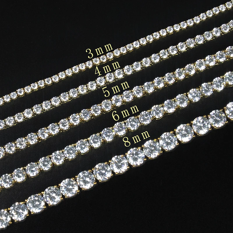 5mm VVS Moissanite Diamond Tennis Bracelet Womens 925 Sterling Silver Lab Grown Moissanite Tennis Bracelet