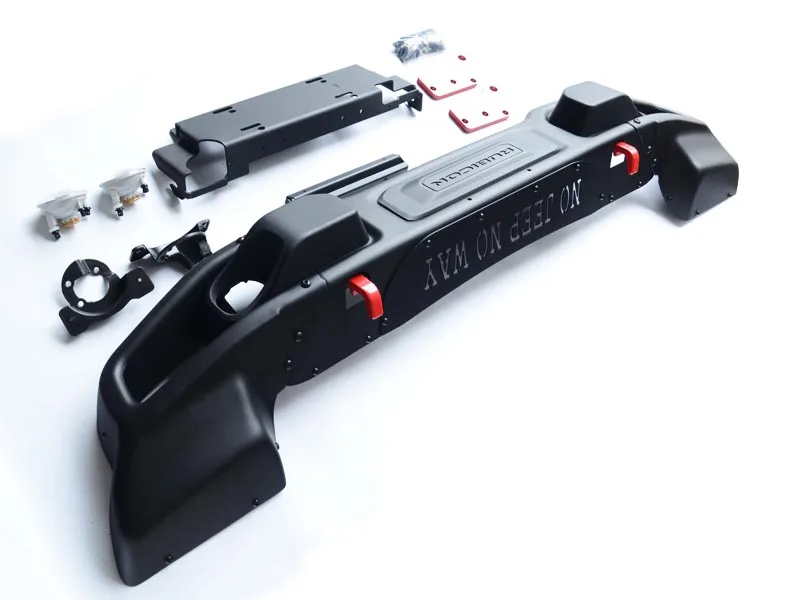10th anniversary rugged aluminum front bumper with corner for Jeep wrangler 2007+ off-road accessories factory outlet