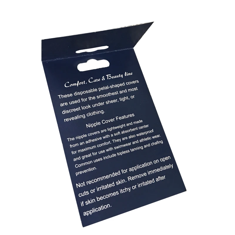 Custom Paper Euro Hole Hanger Sock Packaging Polybag Bag Topper Header Card Printing Custom Bag Topper