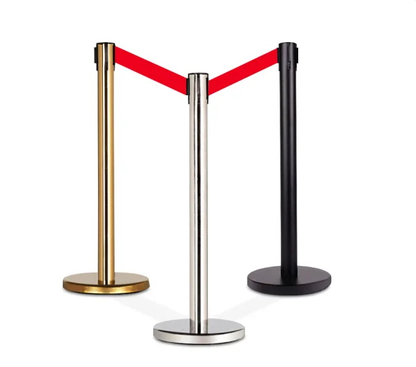 
Rope Safety Barriers, Belt Stanchion Queue Barriers Security Pole Posts Stanchion 