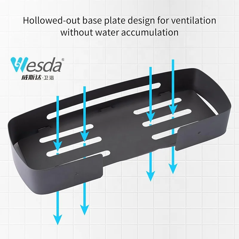 WESDA Shower Shampoo Holder Corner Basket 304 Stainless Steel Storage Organized Shower Caddy Bathroom Corner Shelf