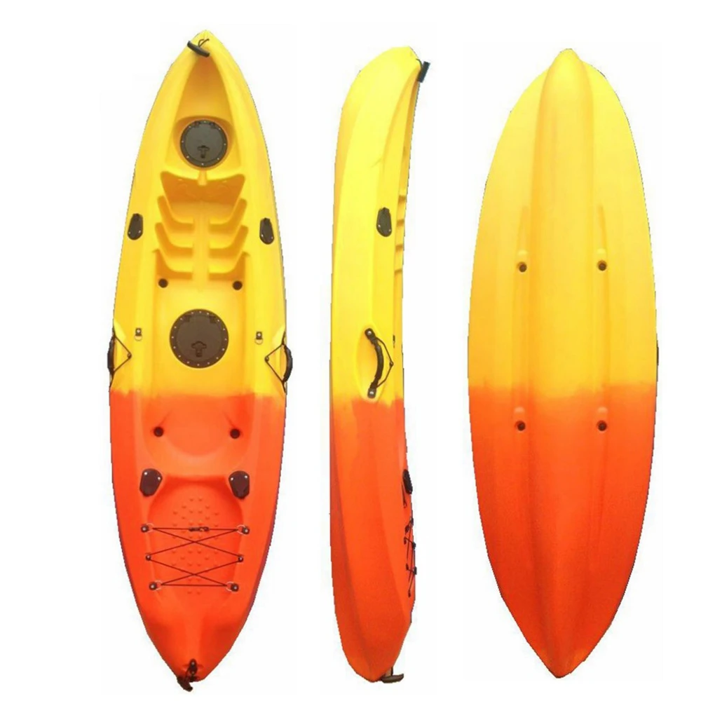 Big Mola Plastic Sea Kayak Paddle Sit on Top Surfing Small Boat Roto-molded Rowing