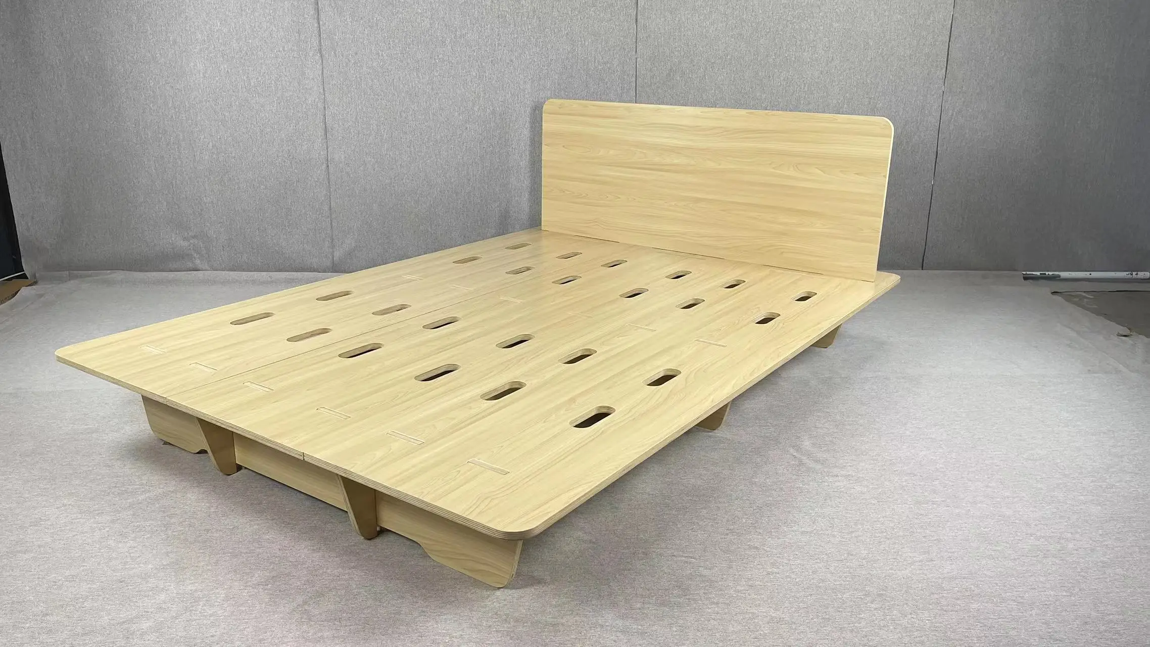 No Screws Plywood Double King Queen Bed Frame Simple Minimalist   Frame Bed room Furniture Wooden Koala Bed