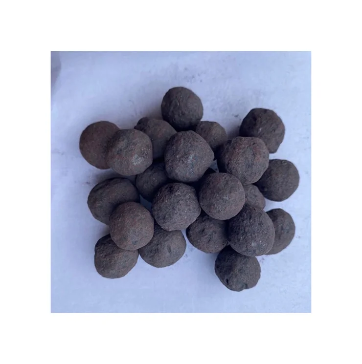 Low Harmful Elements Uniform Particle Size Iron Ore Pellets Fe 62
