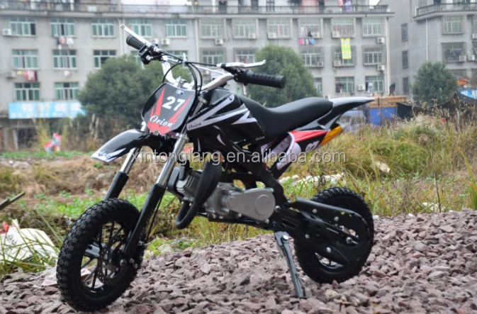 Cheaper Pull start or Electric start 49CC 2 Stroke Mini Moto Motorcycles Dirt Bike For Kids With CE