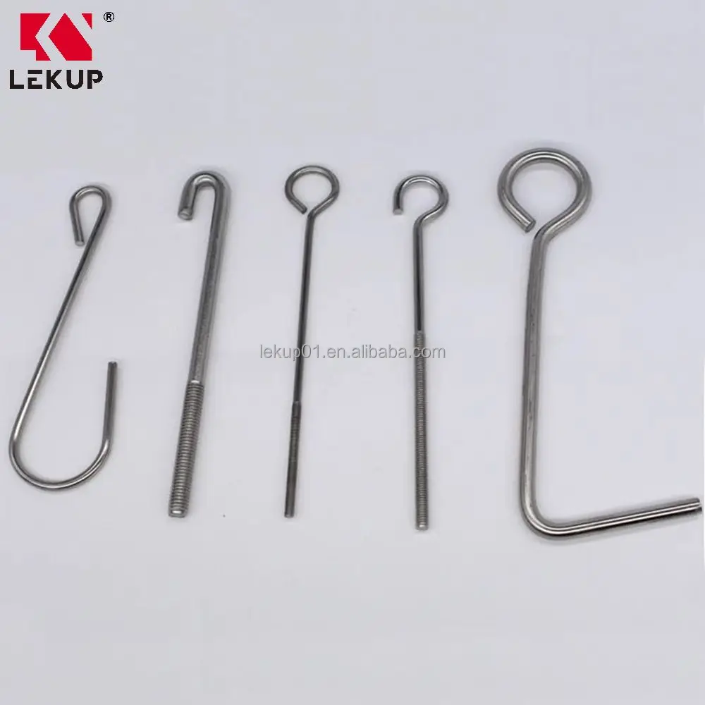 Factory Direct Threaded Hook Non-standard Stainless Steel Hook OEM ODM Custom S Shape Hook