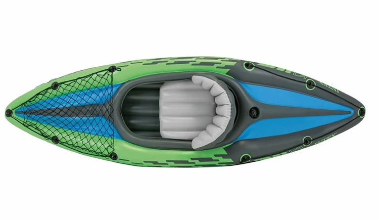 INTEX Intex Challenger K1 Inflatable 1 Person Kayak Canoe with Aluminum Oars - 68305NP