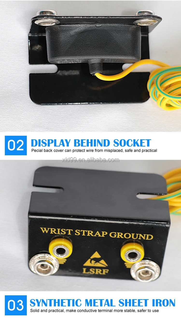 2021 New L type ESD wrist strap Antistatic Grounding Socket