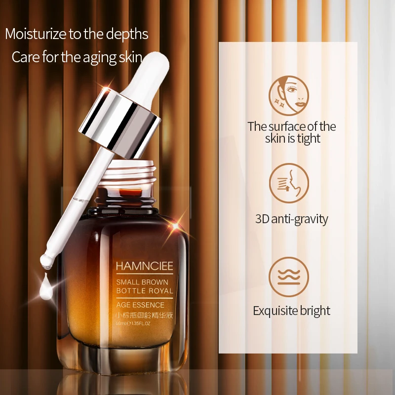 
Good Quality Factory Price Little Brown Bottle Royal Age Essence Anti Aging Whitening Skin Revitalizer Essence 