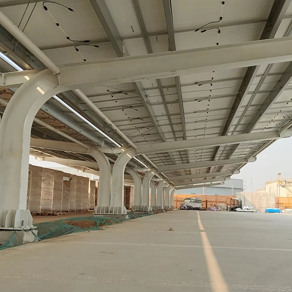 Professional Customization Solar Carport Posts 10 KW Solar Carport System Carport With Top Selling