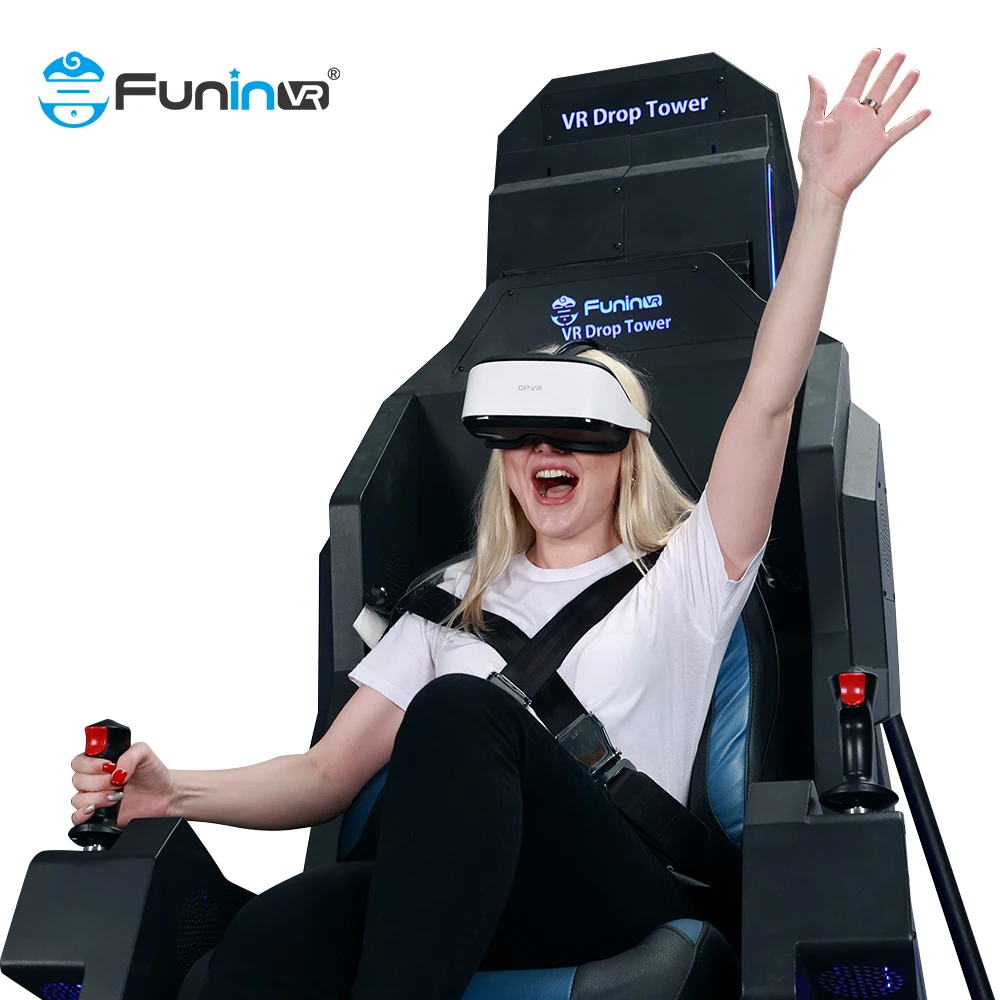 VR Drop Tower Amusement Vr Simulator Game Machine supplier 9D Roller Coaster Commercial Vr Game Simulator Game Equipment