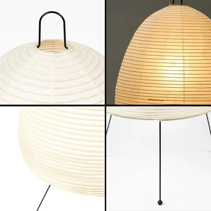 Timjay Japanese Rice Paper Lantern Living Bedroom Bedside Study Hotel Homestay Art Creative Decor Tripod Led Table Floor Lamp