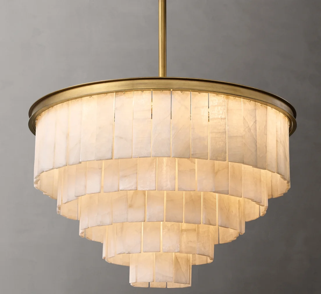 Round chandelier brass finish modern ceiling collection hot sale nordic chandelier lamp american pendant lamp for wholesale