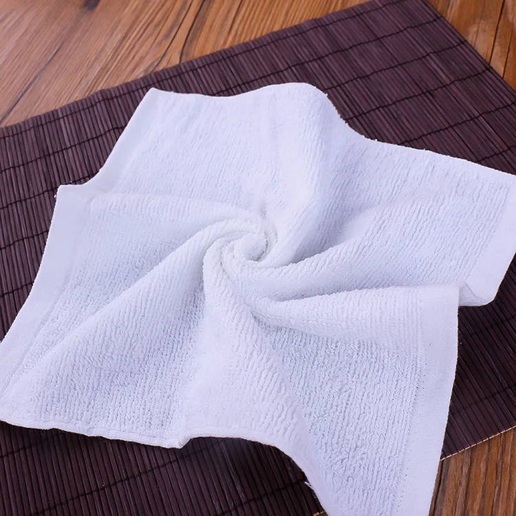 Cheapest 100% Cotton Disposable White Soft Airline Flight  Small Hand Towel