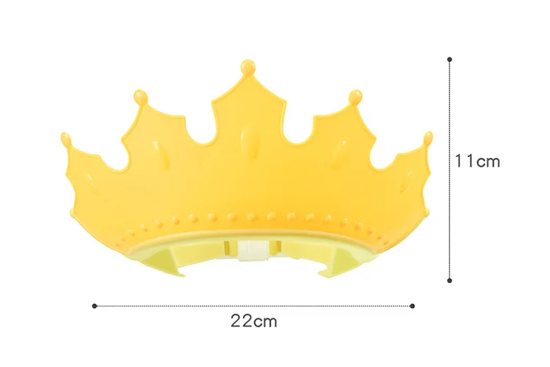 HY08 Fashion New Bathing Cap For Baby Shampoo Eye And Ear Protection Shower Cap Silicone Adjustable Kids Hat